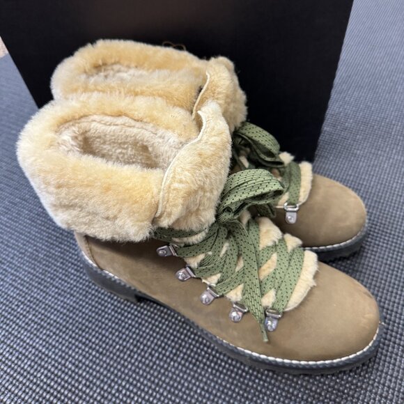 JCrew Women's Suede Shearling-Lined Winter Boots Size 10 - Picture 4 of 7